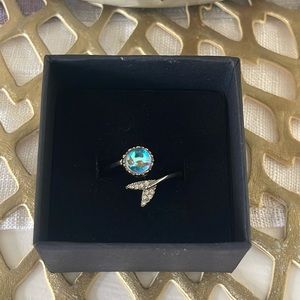 New sterling silver mermaid tail ring